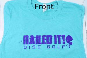 Nailed It Disc Golf Triblend T-Shirt Dual Logo - Nailed It Disc Golf