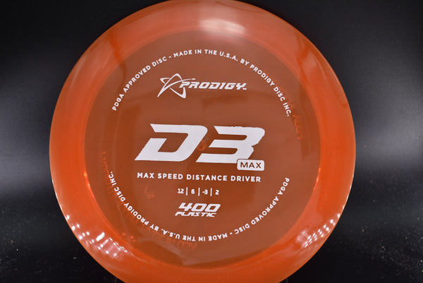 Prodigy - D3 Max - 400 - Nailed It Disc Golf