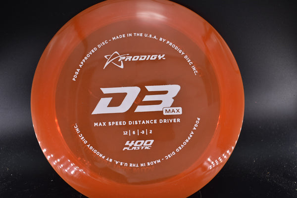 Prodigy - D3 Max - 400 - Nailed It Disc Golf